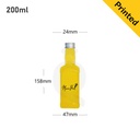 200ml PET Plastic Bottle with Sliver Alu Cap 200/ctn