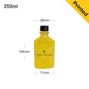 250ml A PET Plastic Cold Brew Bottle Black Alu Cap 200/ctn