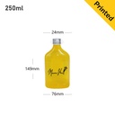250ml D PET Plastic Cold Brew Bottle Sliver Alu Cap 200/ctn