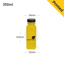 350ml PET Plastic Bottle Black Plastic Cap 200/ctn