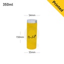 350ml PET Plastic Bottle with O Hole Alu Cap 100/ctn