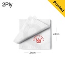 White Paper Napkin 24x24cm 2Ply 2400/ctn