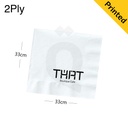 White Paper Napkin 33x33cm 2Ply 2000/ctn
