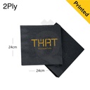 Black Paper Napkin 24x24cm 2Ply 2000pcs