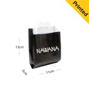 Satchel Black - White Paper Bag 11x3x13cm 1000/ctn