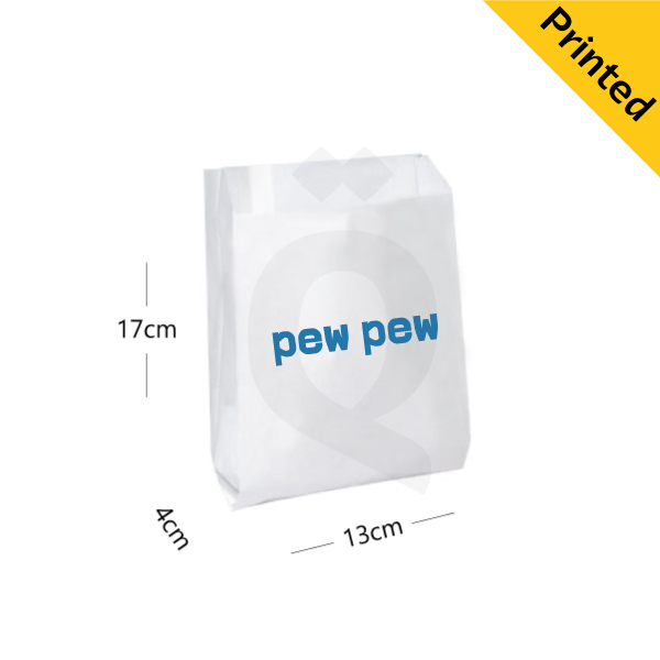 Satchel White Paper Bag 13×4×17 cm 1000/ctn