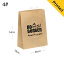 #4 Kraft Paper No Handle Bag Size 24x14x34cm 200/ctn