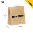 #5 Kraft Paper No Handle Bag Size 28x15x28cm 200/ctn