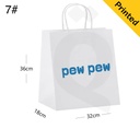 #7 White Paper Twisted Handle Bag Size 32x18x36cm 200/ctn