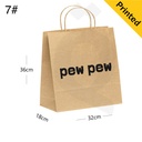 #7 Kraft Paper Twisted Handle Bag Size 32x18x36cm 200/ctn