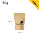 150g Kraft Stand Up Ziplock Bag 400/ctn