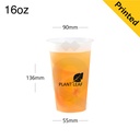 16oz PP Plastic Injection Frosted Clear  Cup 90m 500/ctn