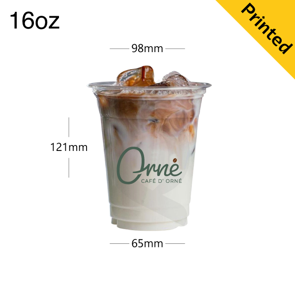 16oz/98mm PET Plastic Cold Beverage Cup 1000/ctn