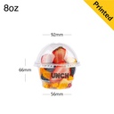 8oz PET Plastic Ice Cream Cup 1000/ctn