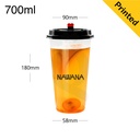 700ml PP Plastic Injection Cup 500/ctn