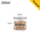 250ml/85mm PET Plastic Jar Alu Cap 100/ctn