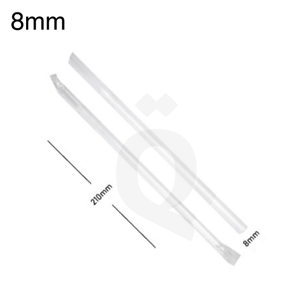 [002037] 8x210mm Clear Spike Straw Film Wrap 4000/Ctn