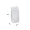 12x7x27cm Satchel White Paper Bag 1000/ctn