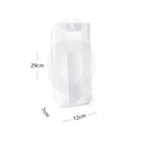 Satchel White Paper Window Bag 12×7×29 cm 1000/ctn