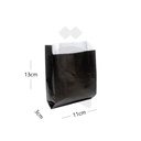 Satchel Black - White Paper Bag 11x3x13cm 1000/ctn