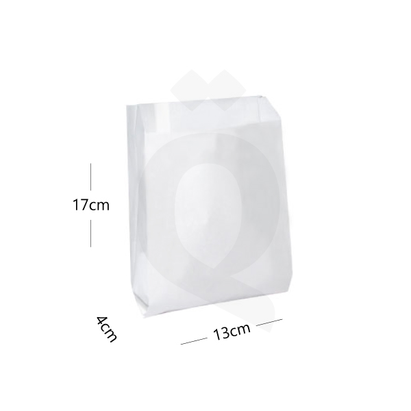 Satchel White Paper Bag 13×4×17 cm 1000/ctn