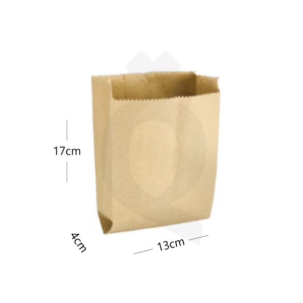[003011] Satchel Kraft Paper Bag 13×4×17 cm 1000/ctn