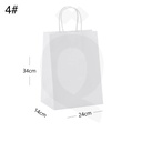 #4 White Paper Twisted Handle Bag Size 24x14x34cm 200/ctn