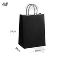 #4 Black - White Paper Twisted Handle Bag Size 24x14x34cm 200/ctn