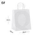 #6 White Paper Twisted Handle Bag Size 28x16x32cm 200/ctn