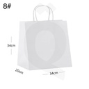 #8 White Paper Bag Twisted Handle Size 34x34x20cm