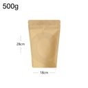 500g Kraft Stand Up Ziplock Bag 250/ctn