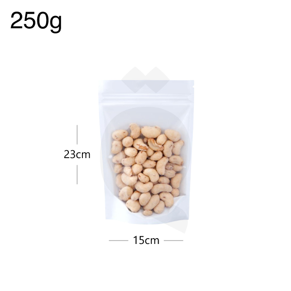 [003037] 250g Clear Stand Up Ziplock Bag 300/ctn