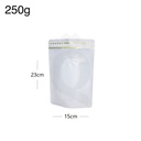 250g White Stand Up Ziplock Valve Bag 300/ctn
