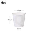 6oz Double Wall White Paper Cup 500/ctn