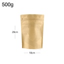 500g Kraft Stand Up Ziplock Valve Bag 250/ctn