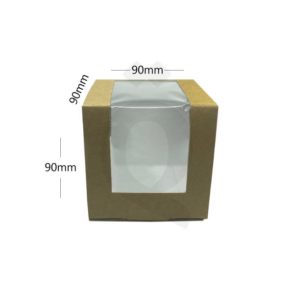 [004049] علبة حلا 9×9×9  سم ورق ابيض 400  حبة