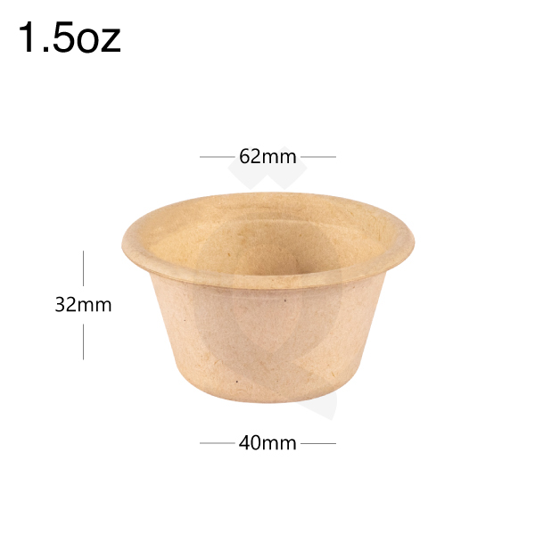 55ml Bagasse Sugarcane Sauce Cup 1000/ctn