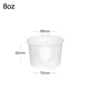 8oz White Paper Soup Cup 500/ctn