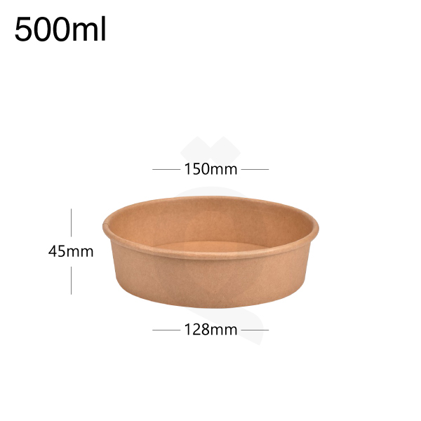 500ml Kraft Paper Salad Bowl 300/ctn
