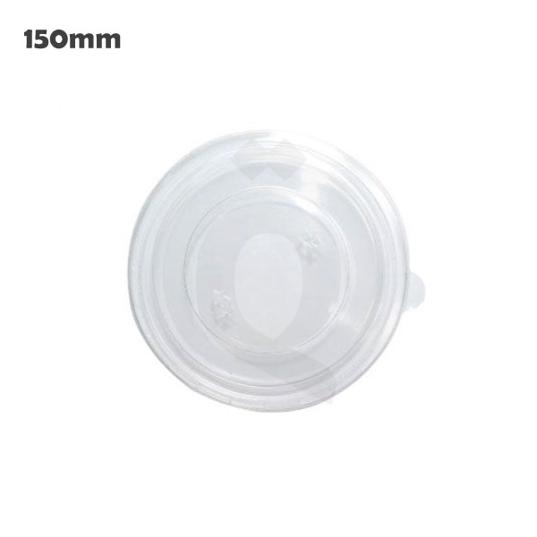 [005037] 150mm PET Plastic Salad Bowl Lid 300/ctn