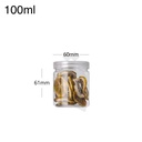 100ml/60mm PET Plastic Jar Clear Cap Clear 100/ctn