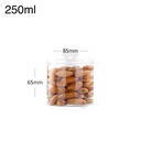 250ml/85mm PET Plastic Jar Clear PP Cap 100/ctn