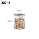 300ml/70mm PET Plastic Jar with Alu Cap 100/ctn