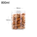 800ml/90mm PET Plastic Jar Clear PP Cap 100/ctn