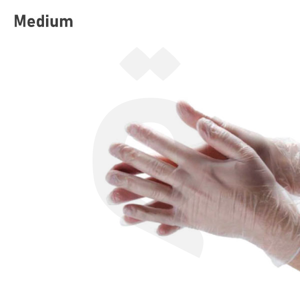 [008001] Medium Clear Vinyl Gloves 800/ctn