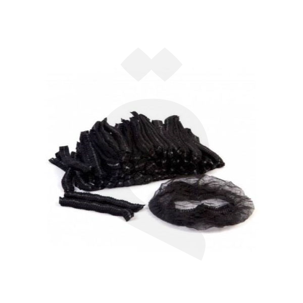 [008020] Black Nurse Hair Cap 1000/ctn