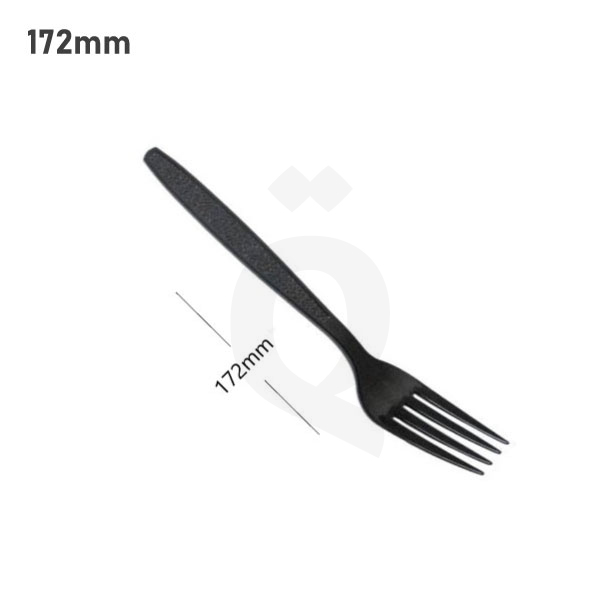 [009013] Black PS Plastic Fork 1000/ctn