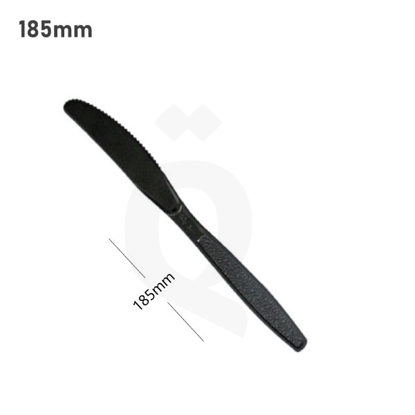 [009014] Premium Black PS Plastic Knife 1000/ctn