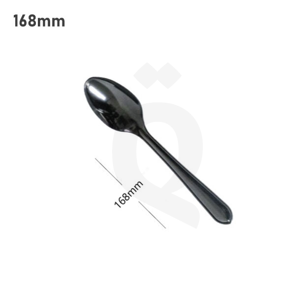 [009015] Premium Black PS Plastic Spoon 1000/ctn