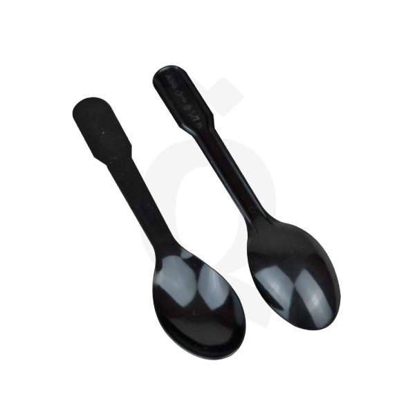 Ice Cream Black Plastic Spoon 1000/ctn